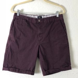 Huf Maroon Men's Shorts